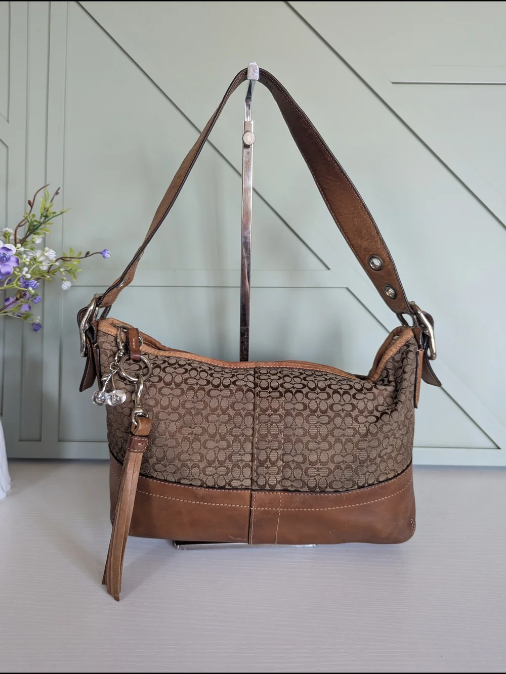 Coach material woven